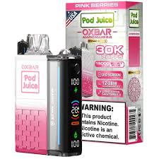 [Q-3098-26] POD JUICE X OXBAR MAGIC 30K PUFFS 13ML 5PK (Pink Berries)