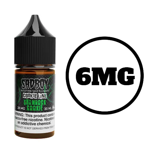 [Q-3288-05] SADBOY COOKIE LINE 100ML (6mg, Shamrock Cookie)