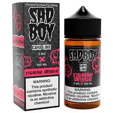 [Q-3287-04] SADBOY CAKE LINE 100ML (6mg, Strawberry Cheesecake)