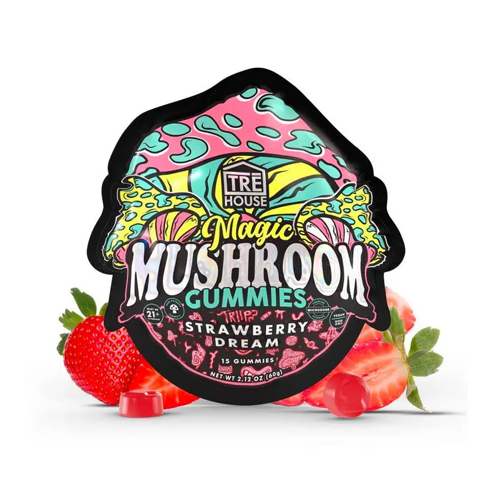 [Q-4353-06] TRE HOUSE MUSHROOM GUMMIES 15ct 10PK Box (Strawberry Dream)