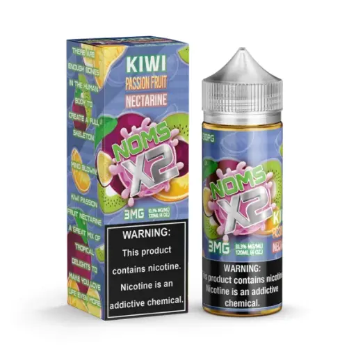 [Q-2928-05] NOM X2 120ML (3mg, Kiwi Passionfruit Nectarine)