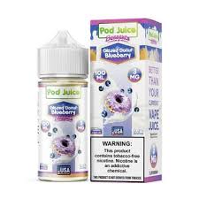 [Q-3095-02] POD JUICE DESSERTS 100ML (6MG, Glazed Donut Blueberry)