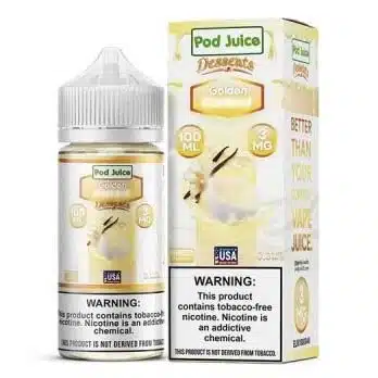 [Q-3095-08] POD JUICE DESSERTS 100ML (6MG, Golden Custard)