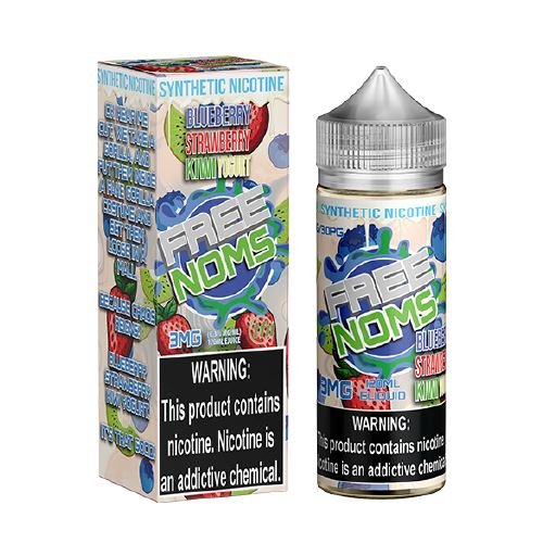 [Q-2927-10] NOM FREENOM 120ML (3mg, Blueberry Yogurt Strawberry Kiwi)