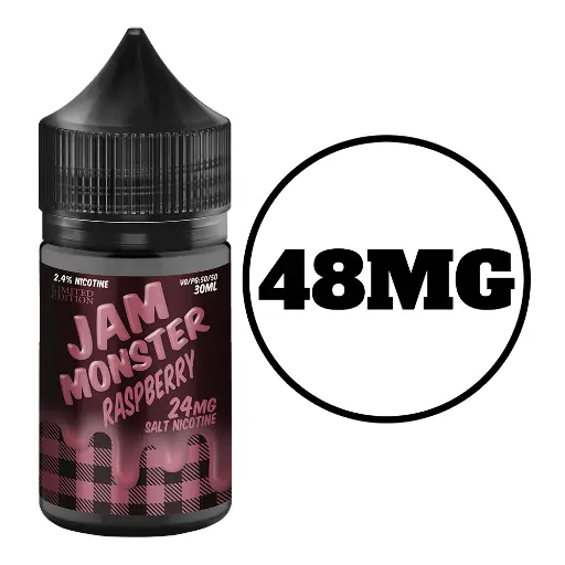 [Q-2650-10] JAM MONSTER SALT 30ML (48MG, Raspberry)