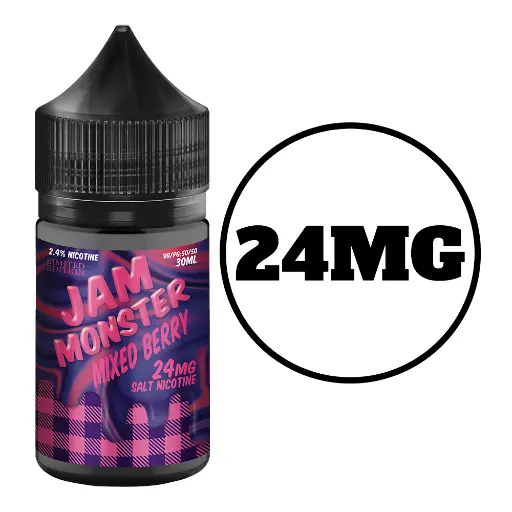 [Q-2650-07] JAM MONSTER SALT 30ML (24MG, Mixed Berry)
