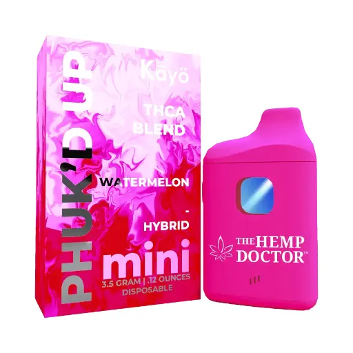 [Q-4262-06] Phuk'd Up 3.5g Disposable MINI 5PK DISPLAY (Watermelon Zkittlez)