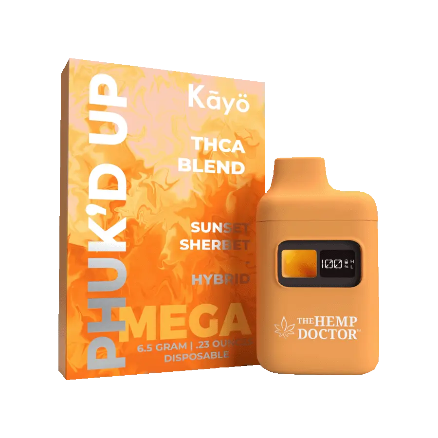 [Q-4264-05] Phuk'd Up 6.5g Disposable MEGA THC-A 5PK DISPLAY (Sunset Sherbet)