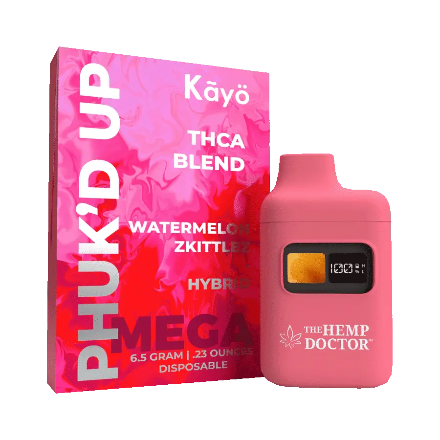 [Q-4264-06] Phuk'd Up 6.5g Disposable MEGA THC-A 5PK DISPLAY (Watermelon Zkittlez)