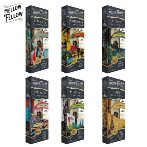 [T-1184-13] MELLOW FELLOW LIVE RESIN 2ML DISPOSABLE 6pk Box (MK Ultra)