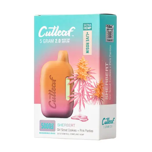 [T-1026-11] CUTLEAF THC A Live Rosin 5 GRAM 6pk Box (Sherbert)