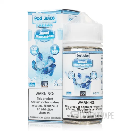[Q-4319-22] POD JUICE FREEZE 100ML (6MG, Jewel Mint Sapphire)