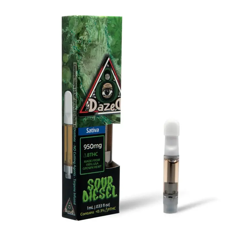 [Q-4535-03] Dazed 1G Cart Delta 8 1PK (Sour Diesel - Sativa)