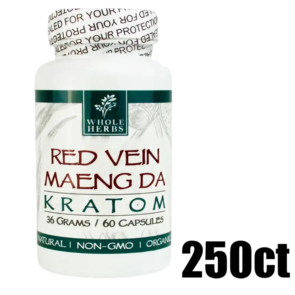 [Q-4050-07] WHOLE HERBS KRATOM 250CT (Red Vein Maeng Da)
