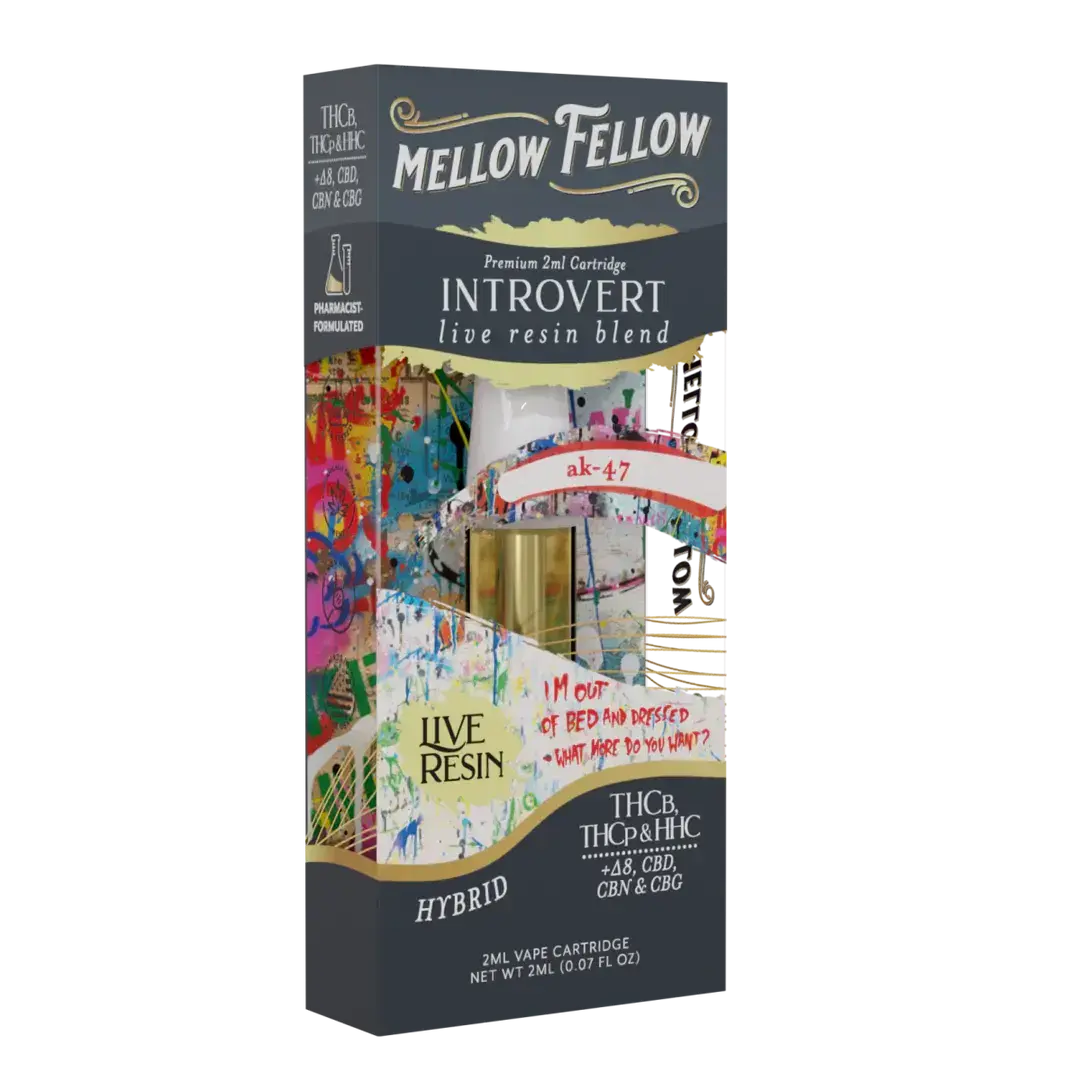[Q-4325-04] Mellow Fellow 2ML Cart live resin 6PK a Box (Ak-47)