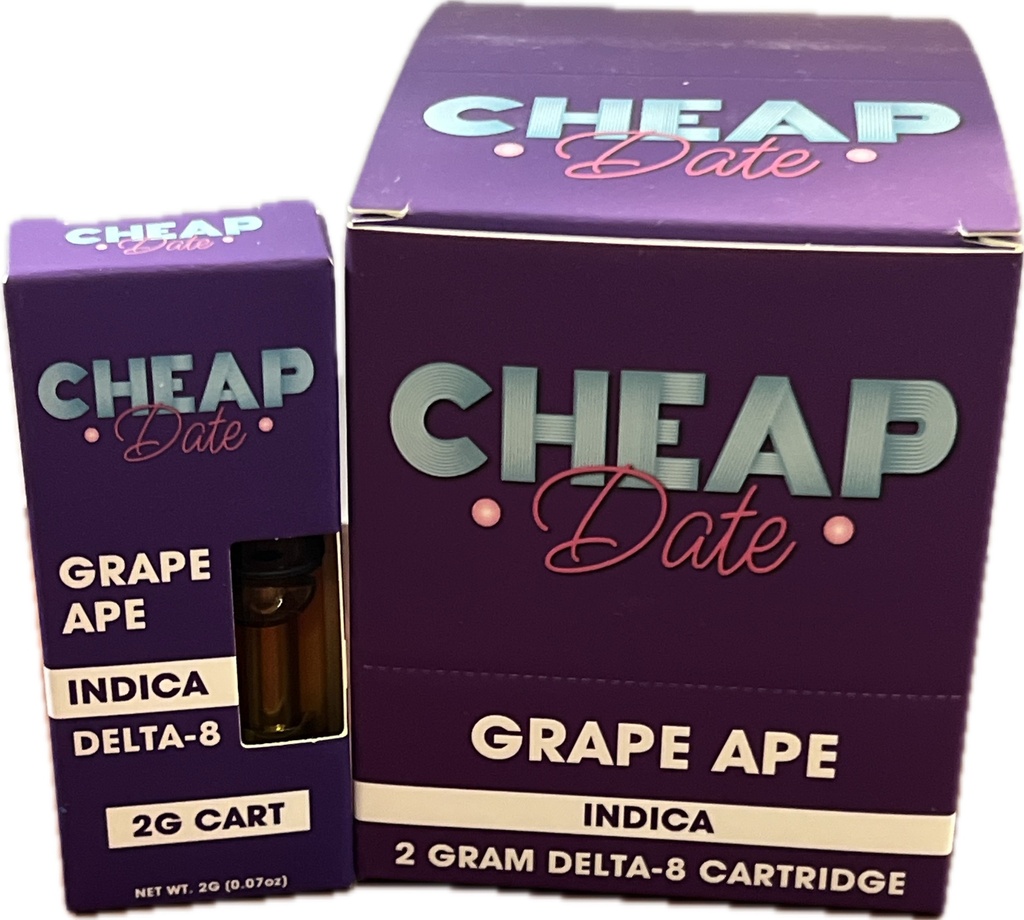CHEAP DATE 2G DELTA 8 CARTRIDGE 10PK DISPLAY