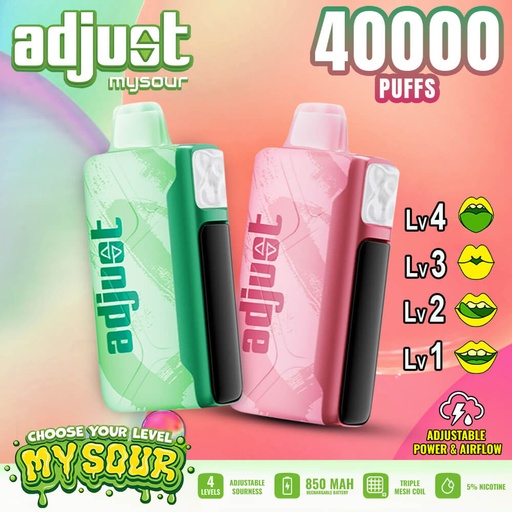[Q-4737-05] MYSOUR 40k 20ML 5PK DISPOSABLE SOUR (PINKBERRY)