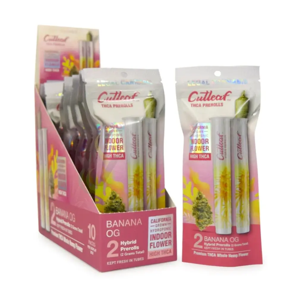 [T-1249-04] CUTLEAF THCA PRE-ROLLS ICE (Sherbert Ice)