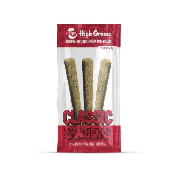 [T-1264-02] High Grams 3PC Preroll 6G THC-P (CLASSIC)