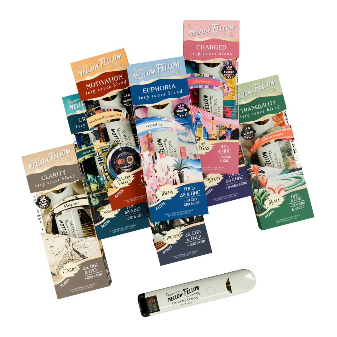 [T-1276-07] MELLOW FELLOW 2ML TERP SAUCE DISPOSABLE With Screen 6PK (ICE CREAM CAKE (INDICA))