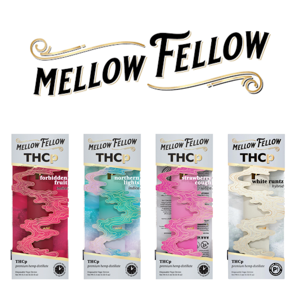 [Q-4793-01] Mellow Fellow .5ML THC-P Disposable 6pk a Box (Pineapple Express)