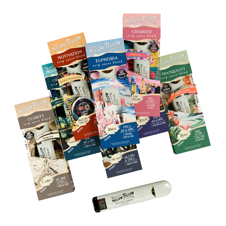 [Q-4322-04] Mellow Fellow 2ML Disposable Terp With Screen 6PK a Box (Ice Cream cake)