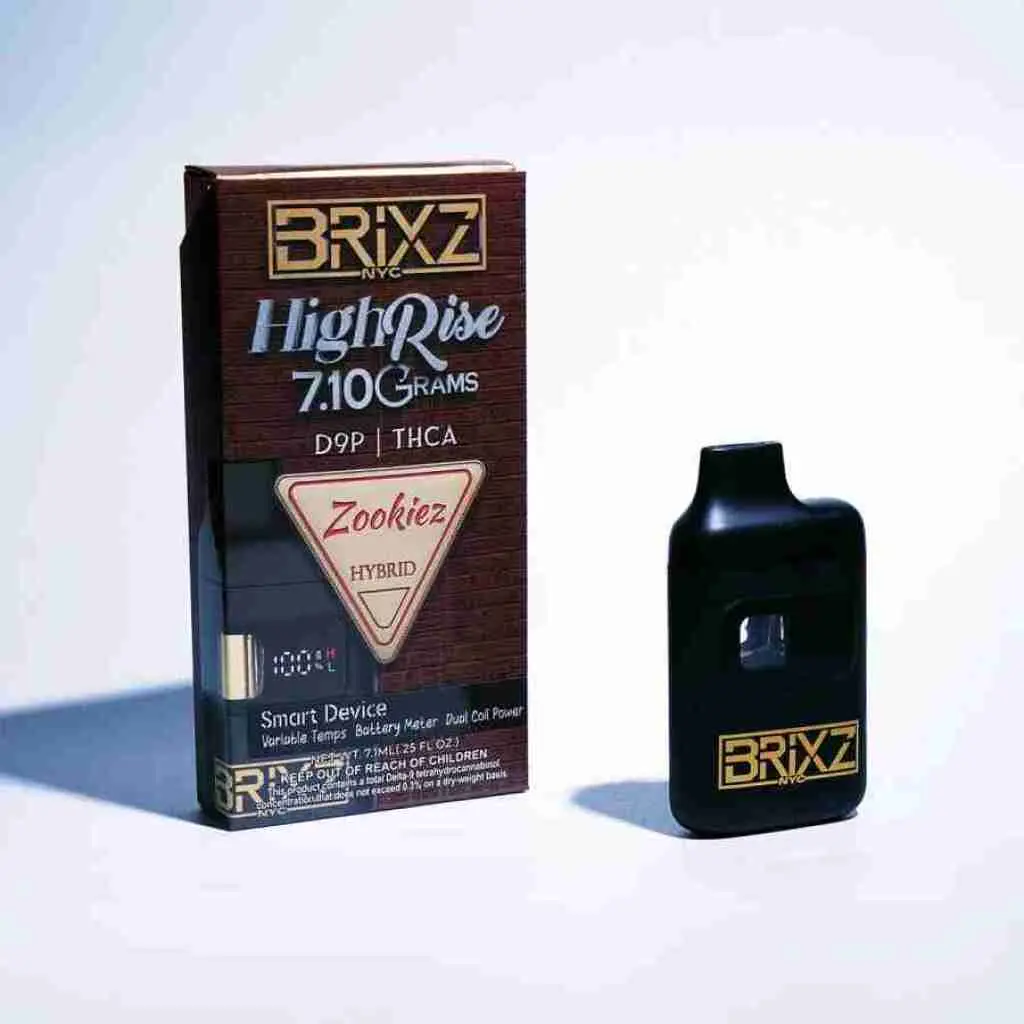 [Q-4803-03] DAZED BRIXZ 7.1G HIGH RISE D9P | THCA 5pk Box (ZOOKIES)