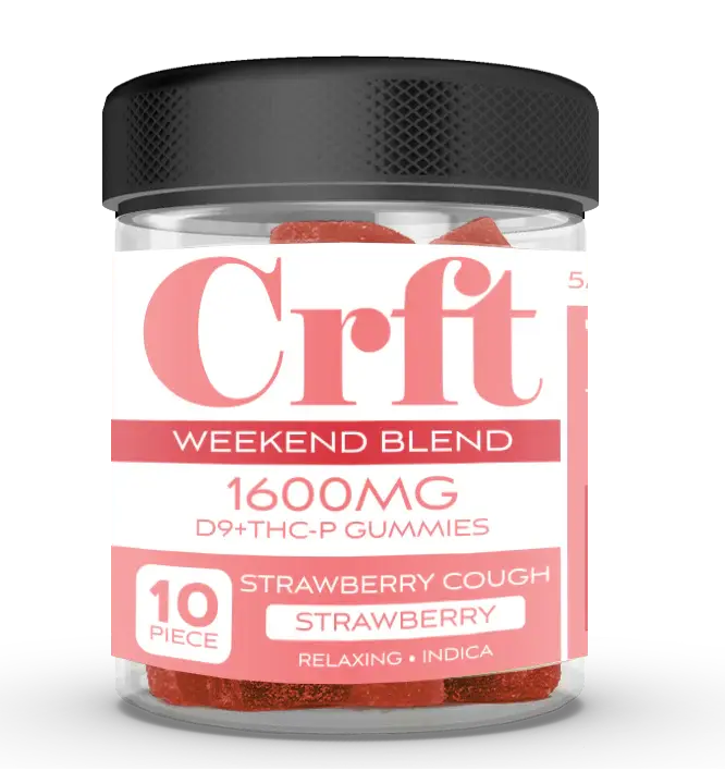 CRFT 10 X 160MG D9 + THC-P jar  GUMMIES