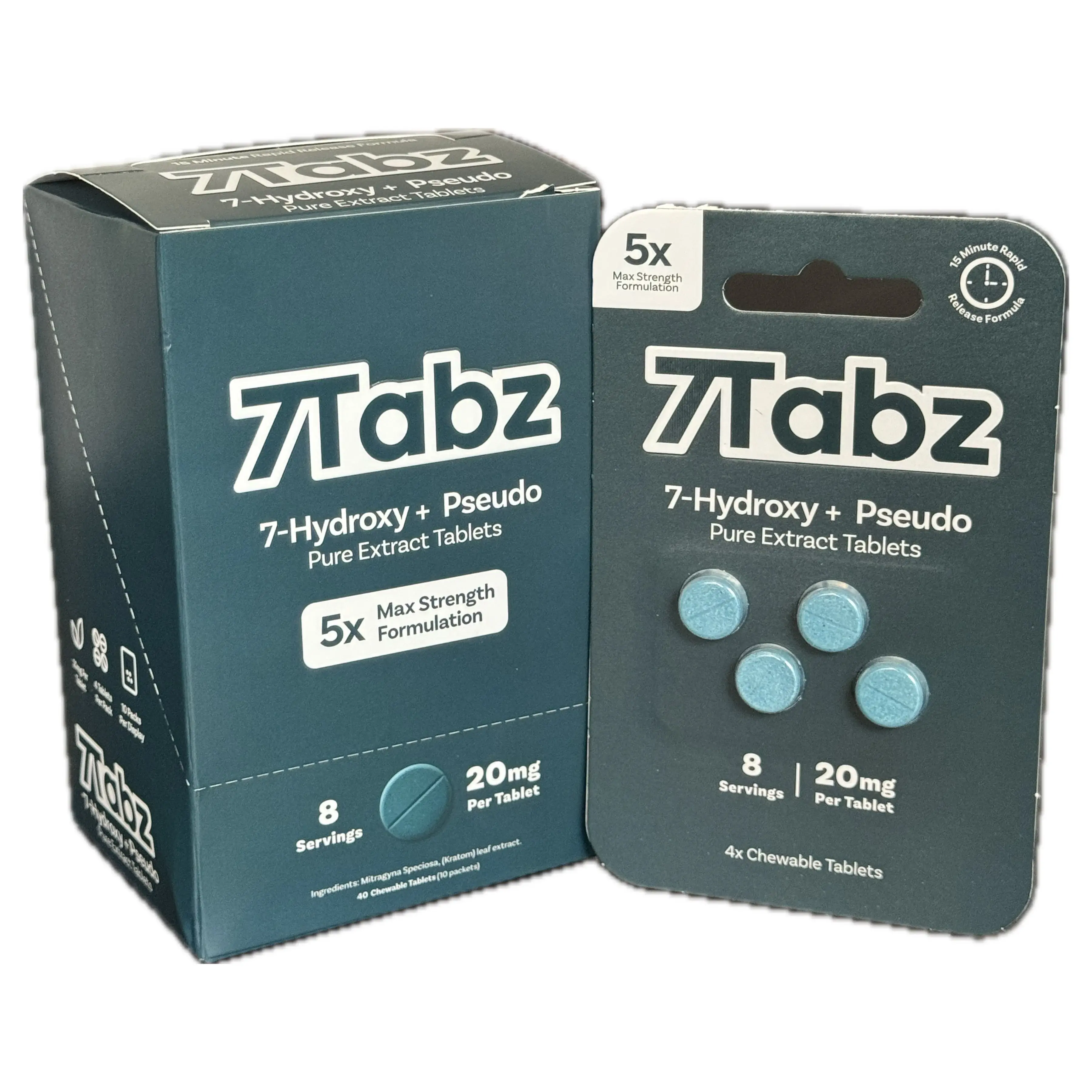 [Q-1197-01] 7TABZ 7-HYDROXY+PSEUDO PURE EXTRACT TABLETS (4CT/10PK)