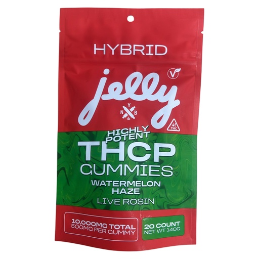 [T-1279-01] Jelly THC-P Gummy 10K MG 20Ct bags 500MG per PC (Blueberry Drip)