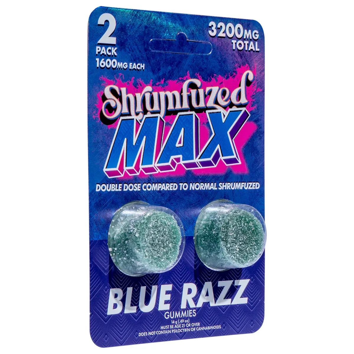 Shrumfuzed MAX 2PK Gummies 1600mg 10ct Display