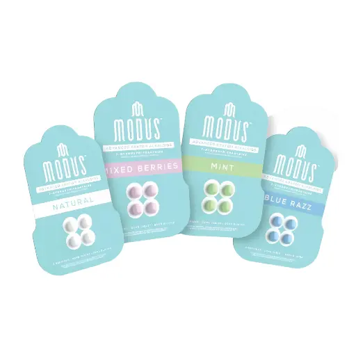 [Q-4843-01] Modus 7OHKratom Tabs 4Ct 80MG 10pk a Box (Blue Razz)