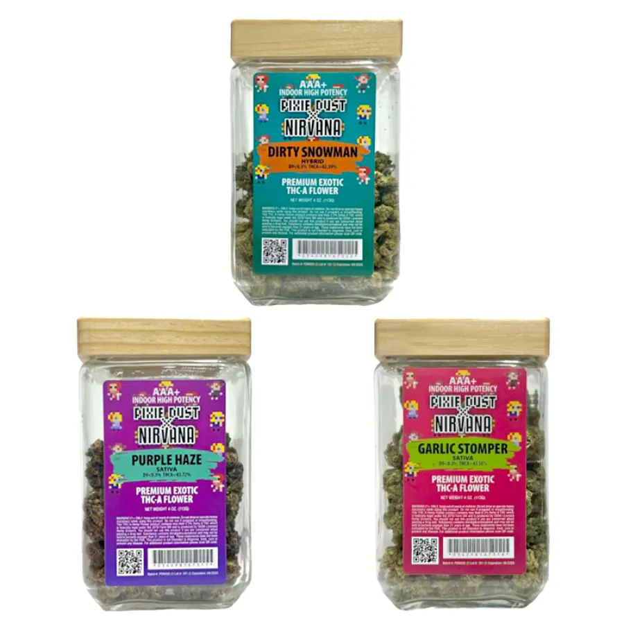 [T-1240-09] Nirvana THC-A Flower 4OZ (Sour Patch)