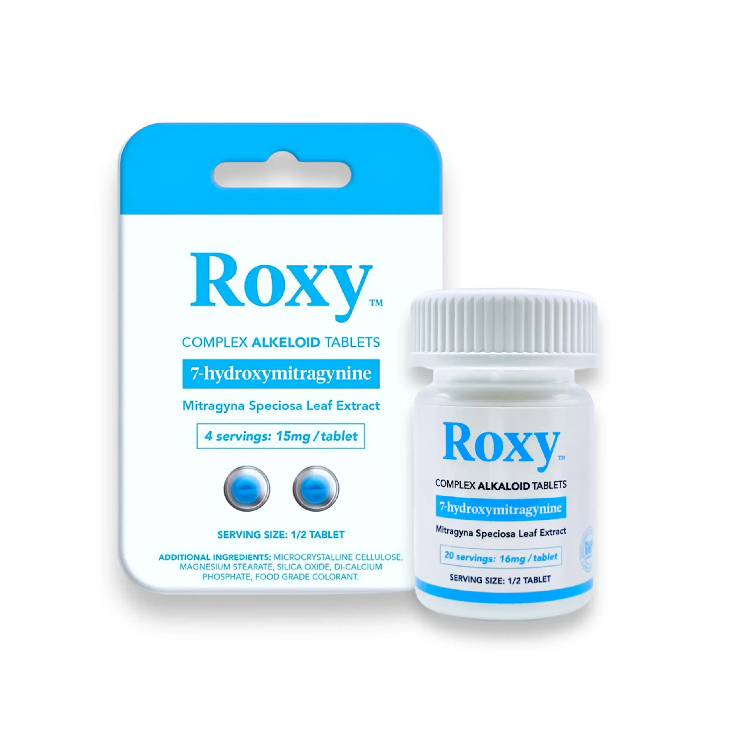[Q-4227-07] Roxy Complex Alkaloid 7-hydroxymitragynine Tablets (30Ct Per Jar Lemonade 600MG)