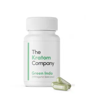 [Q-3677] THE KRATOM COMPANY CAPSULES 75CT GREEN INDO