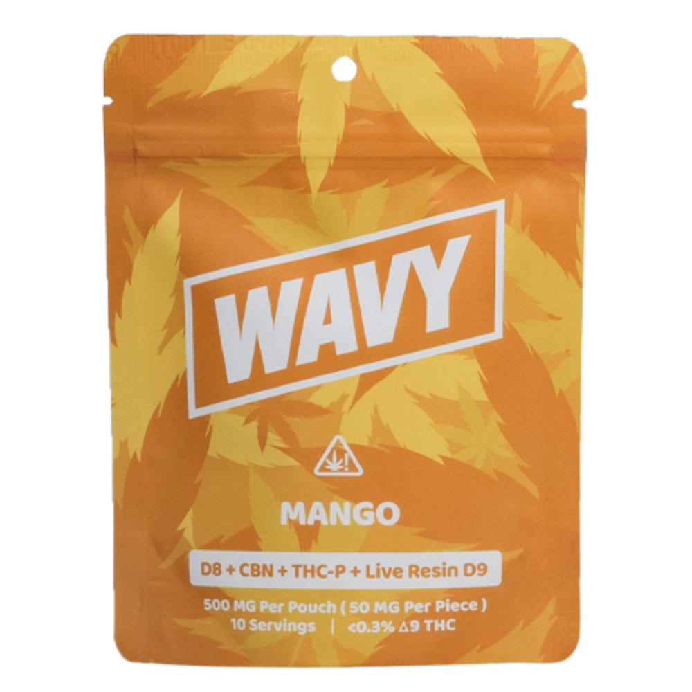 WAVY GUMMY D8, LIVE RESIN D9, THC-P, CBN 500MG Bag