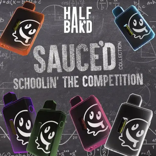 HALF BAK’D LIVE RESIN SAUCE’D DISPOSABLE 4G 5pk Box