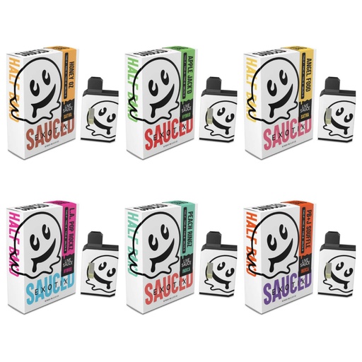 HALF BAK'D LIVE RESIN SAUCE'D EXOTIX THC-P 4G DISPOSABLES 5pk Box