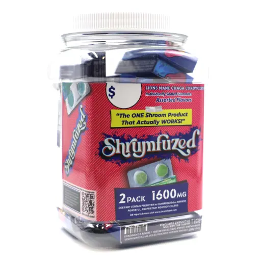 [Q-4363] SHRUMFUZED 2PK GUMMY ASSORTED FLAVORS (20CT TUB)