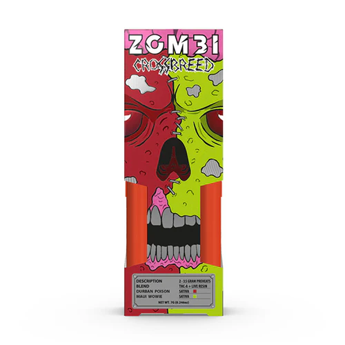 ZOMBI 7g Crossbreed Juggernaut Disposables THC-A 6PK DISPLAY