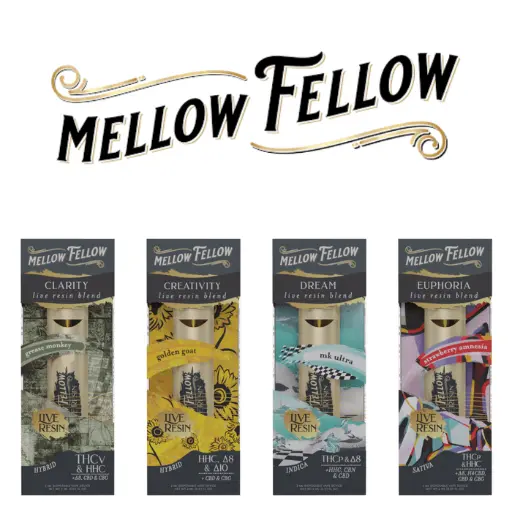 Mellow Fellow 2ML Disposable live resin  6PK a Box