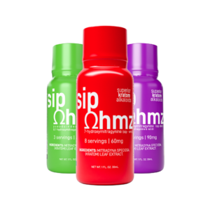 SIP OHMZ 7-HYDROXYMITRAGYNINE LIQUID SHOT 6 IN BOX