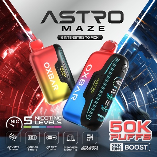 OXBAR Astro Maze 50K Disposable 100ML 5PK