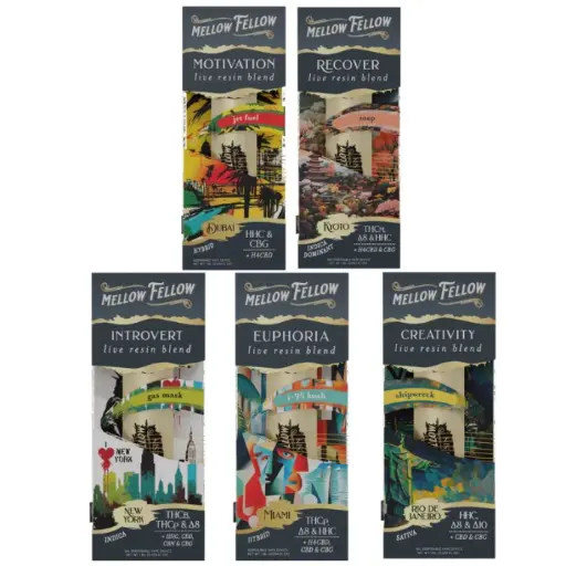 MELLOW FELLOW LIVE RESIN BLEND 1ML DISPOSABLE 6 pk Box